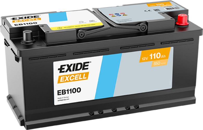 Exide EB1100 Excell Car Battery (W020SE) 850CCA -12V 110Ah, 4 Years Warranty