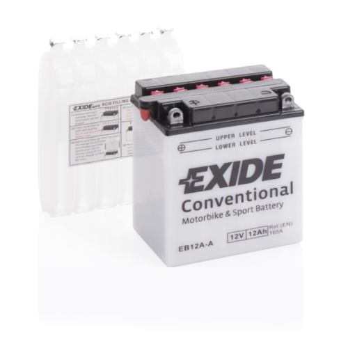 EXIDE - EB12A-A - Motorcycle Battery -12V 12Ah