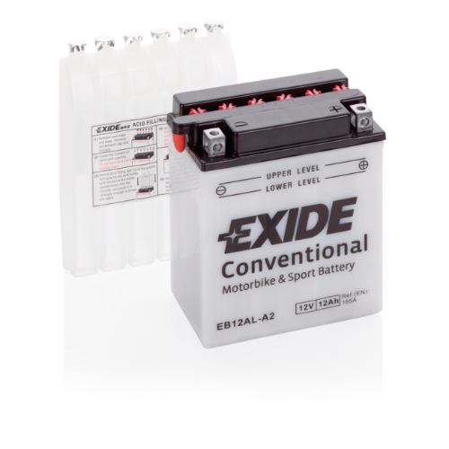 EXIDE - EB12AL-A2 - Motorcycle Battery -12V 12Ah