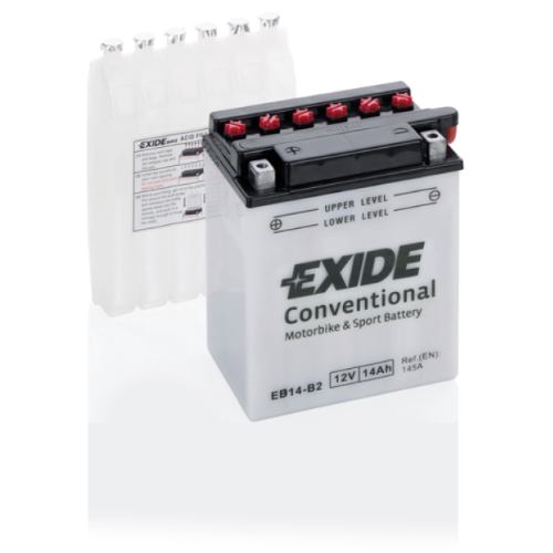 EXIDE - EB14-B2 - Motorcycle Battery -12V 14Ah