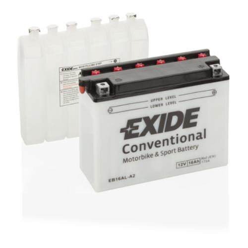EXIDE - EB16AL-A2 - Motorcycle Battery -12V 16Ah