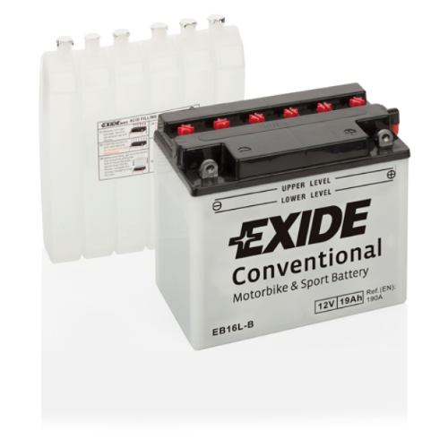 EXIDE - EB16L-B - Motorcycle Battery -12V 19Ah
