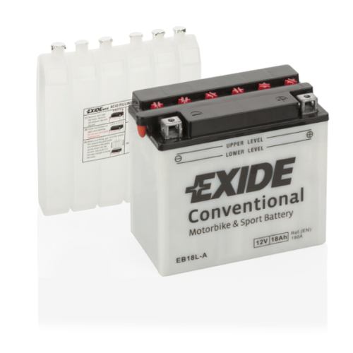 EXIDE - EB18L-A - Motorcycle Battery -12V 18Ah