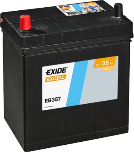 EXIDE - EB357 - Excell Car Battery -12V 35Ah