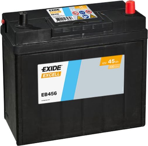 EXIDE - EB456 - Excell Car Battery -12V 45Ah