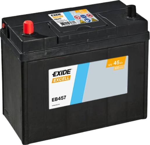Exide EB457 155SE Excell Car Battery -12V 45Ah