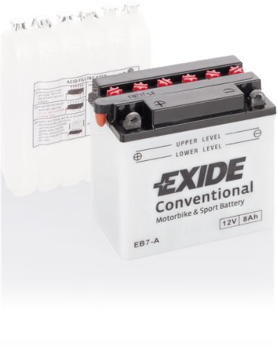 EXIDE - EB7-A - Motorcycle Battery -12V 8Ah