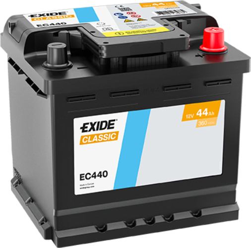 EXIDE - EC440 - Classic Car Battery -12V 44Ah