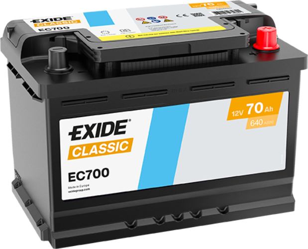 EXIDE - EC700 - Classic Car Battery -12V 70Ah