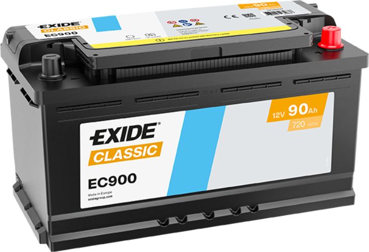 EXIDE - EC900 - Classic Car Battery -12V 90Ah