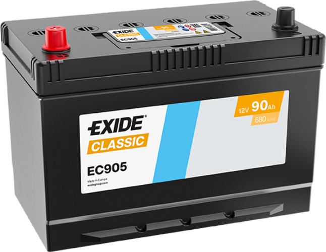 EXIDE - EC905 - Classic Car Battery -12V 90Ah