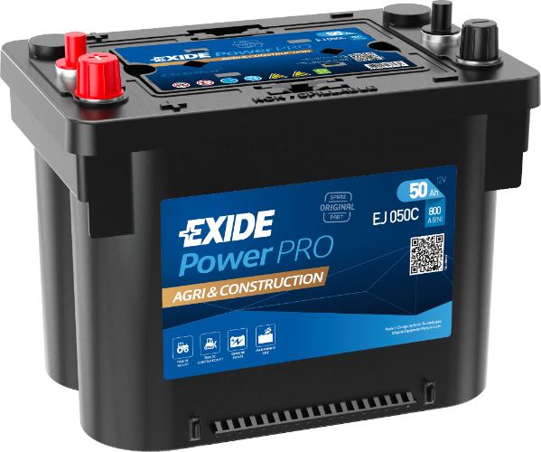 EXIDE - EJ050C - POWER Pro Agri & Construction Battery -12V 50Ah
