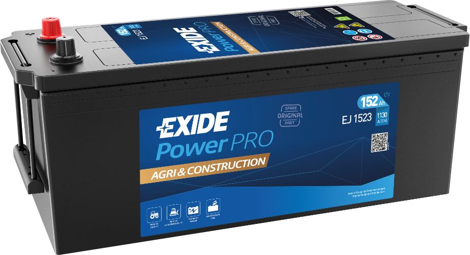 EXIDE - EJ1523 - POWER Pro Agri & Construction Battery -12V 152Ah