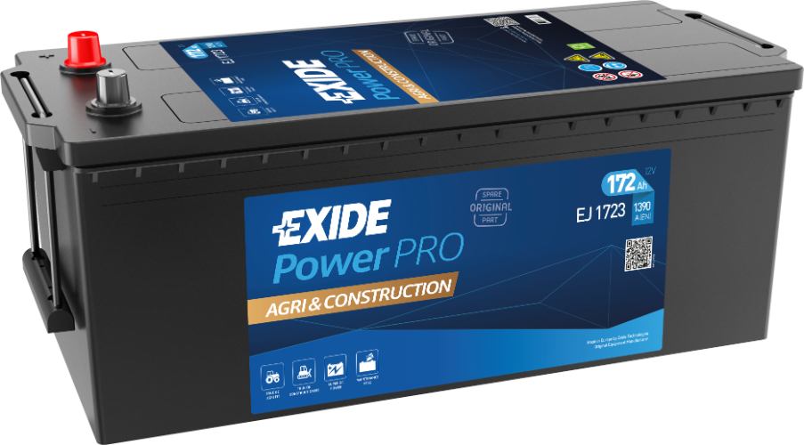 EXIDE - EJ1723 - POWER Pro Agri & Construction Battery -12V 172Ah