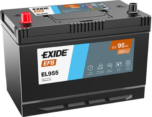 Exide EL955 250 EFB Car Battery -12V 95Ah, 3 Years Warranty