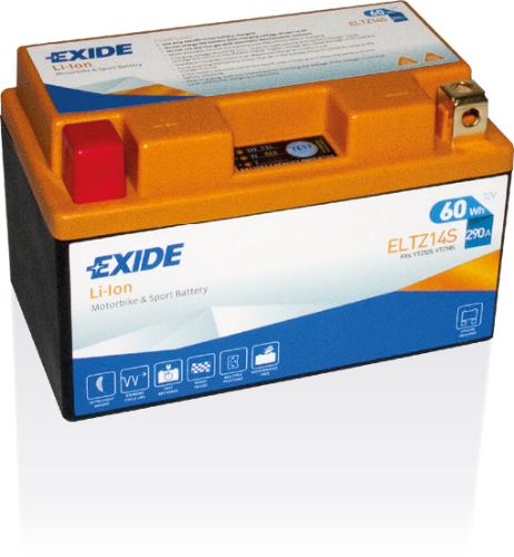 EXIDE - ELTZ14S - Lithium Motorcycle Battery -12V 5Ah