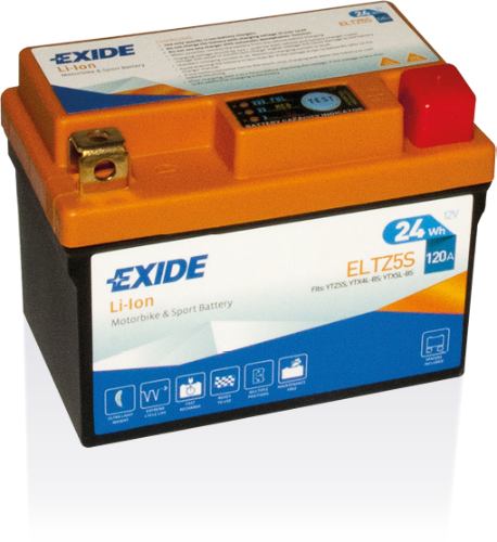 EXIDE - ELTZ5S - Lithium Motorcycle Battery -12V 2Ah