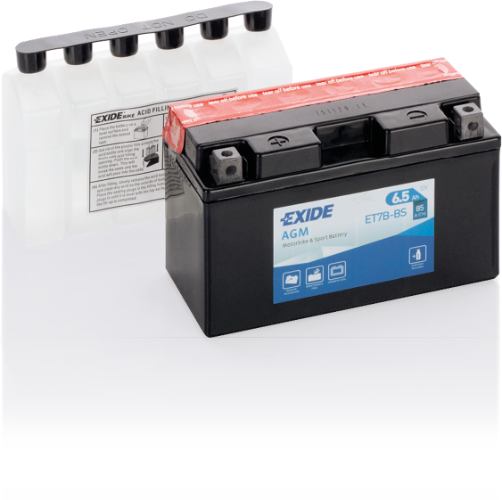 EXIDE - ET7B-BS - MF Motorcycle Battery -12V 6.5Ah