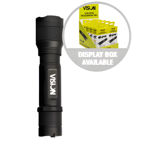 Abracs Vision 1500lm+ Focus Control Pro Rechargeable Torch - Pack of 1, ETL61