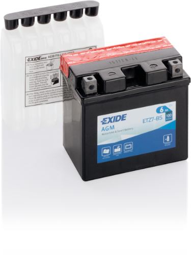 EXIDE - ETZ7-BS - MF Motorcycle Battery -12V 6Ah