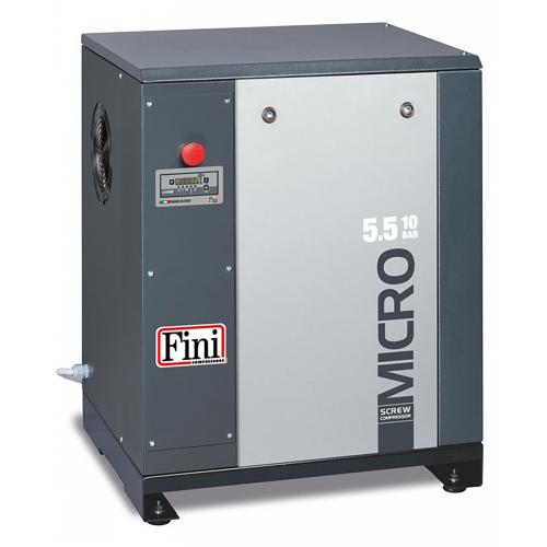 FINI Screws, MICRO 5.5-10 Piston Compressor, 5.5, Max. Pressure - 10 Bar, Floor Mounted, F-V51JO92FNM760