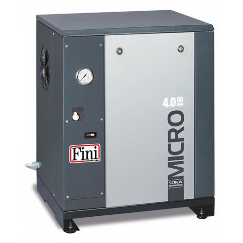 FINI Screws, MICRO SE 4.0-08, 4kW Rotary Screw Compressor, Floor Mounted, Max. Air Pressure - 8 Bar, F-V51JR72FNM760