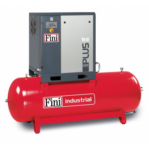 FINI Screws, PLUS 15-13-500 Receiver Mounted Rotary Compressor, 15 kW, 13 Bar, Tank Capacity - 500 Litre, F-V83NR92FNM701