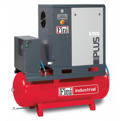 FINI Screws, PLUS 8-08-270 ES, 7.5kW Silenced Piston Compressor, Tank Capacity - 270 Litre, Max. Air Pressure - 8 Bar, F-V91NG92FNM801