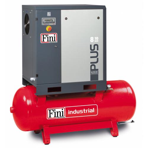 FINI Screws, PLUS 8-13-270, 7.5kW Piston Compressor, Tank Capacity - 270 Litre, Max. Air Pressure - 13 Bar, F-V91NI92FNM701