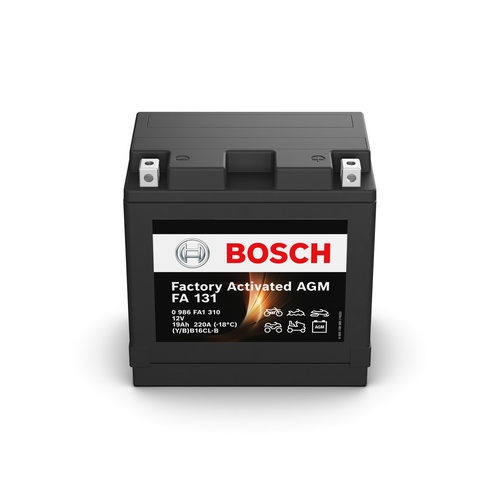 FA 131 Bosch AGM Motorcycle Battery 12V 19Ah Type YB16CL-B - 0986FA 1310, 1 Year Warranty