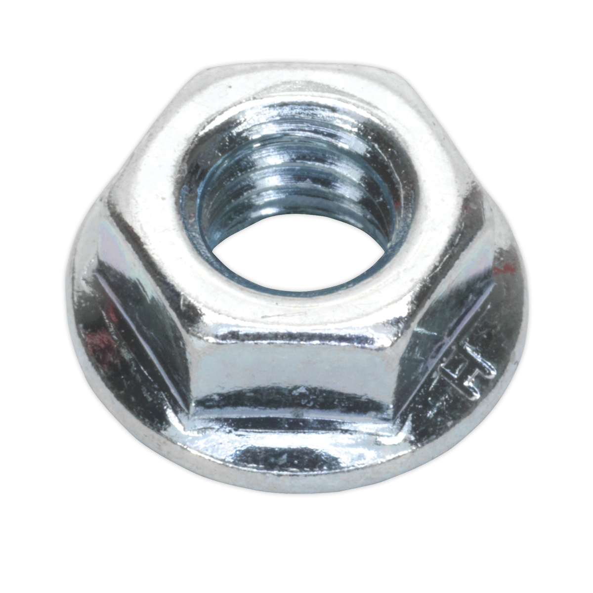 Sealey FN6 Flange Nut Serrated M6 Zinc Pack of 100
