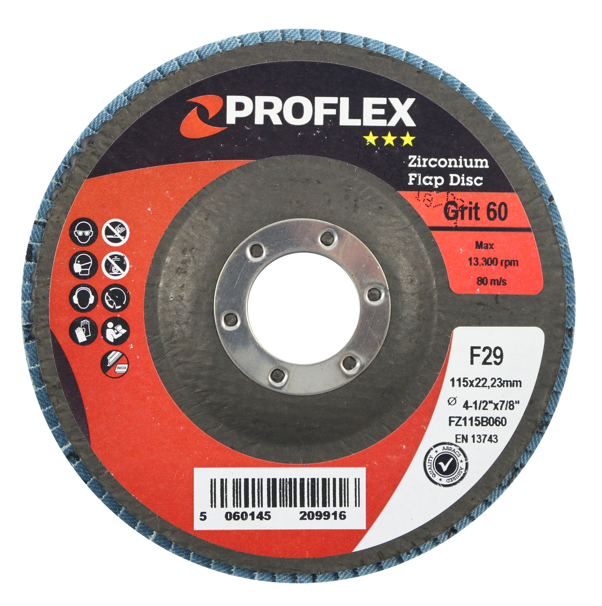 Abracs ProFlex Flap Disc, 125mm x 120g, FZ125B120