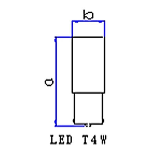 Gauss LED 1 Chip White LED Bulb 12V - BA9S (GL309LED)