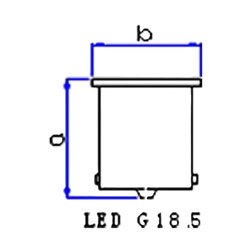 Gauss LED 8X2835SMD White LED Bulb 12V - BA15S (GL313LED)