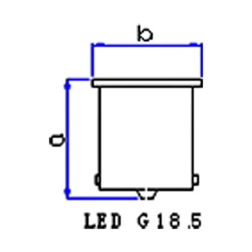 Gauss LED 9X2835SMD White LED Bulb 24V - BA15S (GL315LED)