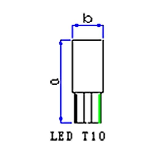 Gauss LED 1 LED high power White LED Bulb 12V - W2.1X9.5D (GL320LED)