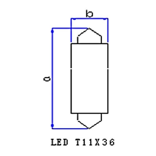 Gauss LED 6X2835SMD White LED Bulb 24V - SV8.5 (GL331LED)