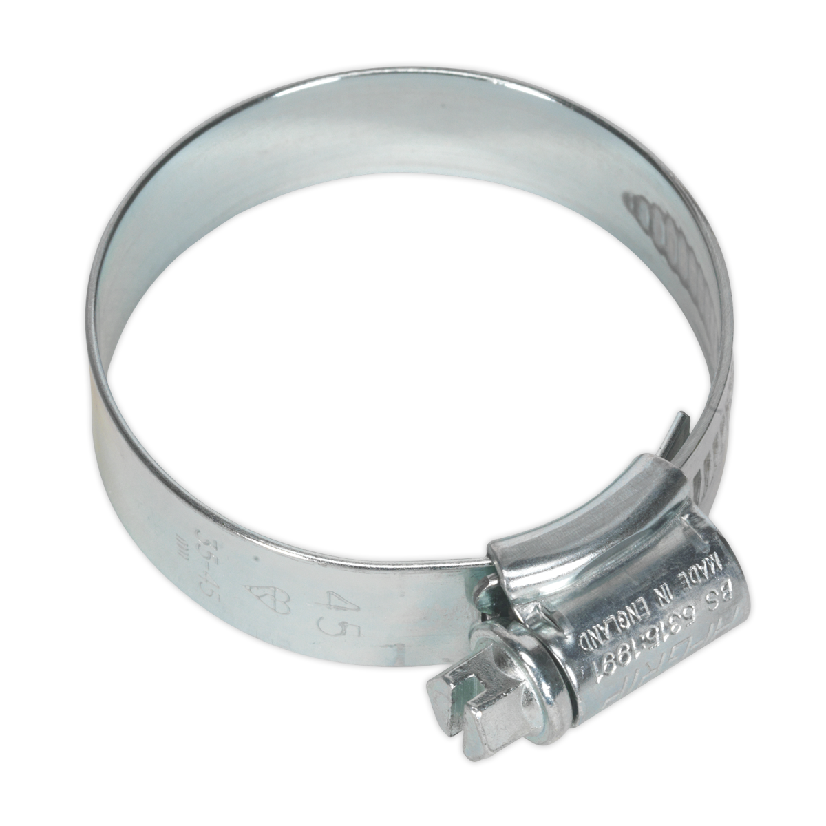 Sealey HCJ245 HI-GRIP® Hose Clip Zinc Plated 35-45mm Pack of 20
