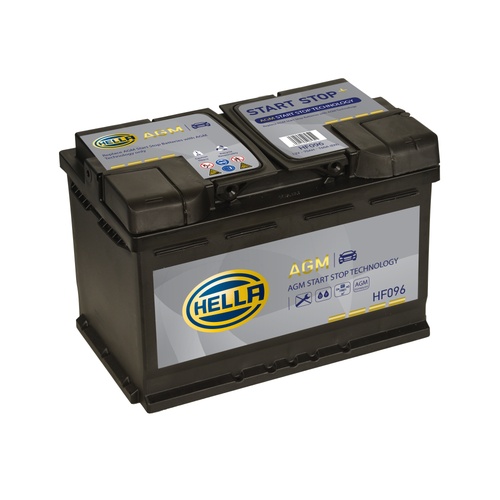 Hella HF096 Sealed AGM Car Battery 12V 70Ah Type 096AGM, 3 Years Warranty