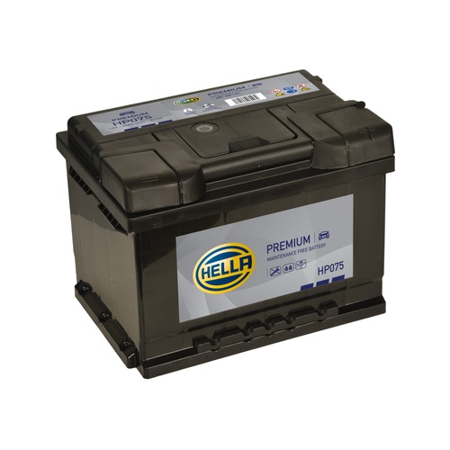 Hella HP075 Sealed Premium Car Battery 12V 60Ah Type 075, 4 Years Warranty