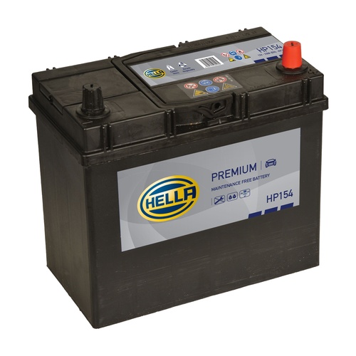 Hella HP154 Sealed Premium Car Battery 12V 45Ah Type 154, 4 Years Warranty