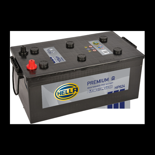 Hella HP624 Sealed Premium Commercial Vehicle Battery 12V 210Ah Type 624, 2 Years Warranty