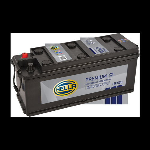 Hella HP630 Sealed Premium Commercial Vehicle Battery 12V 110Ah Type 630, 2 Years Warranty