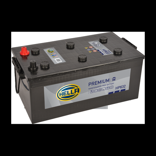 Hella HP632 Sealed Premium Commercial Vehicle Battery 12V 225Ah Type 632, 2 Years Warranty