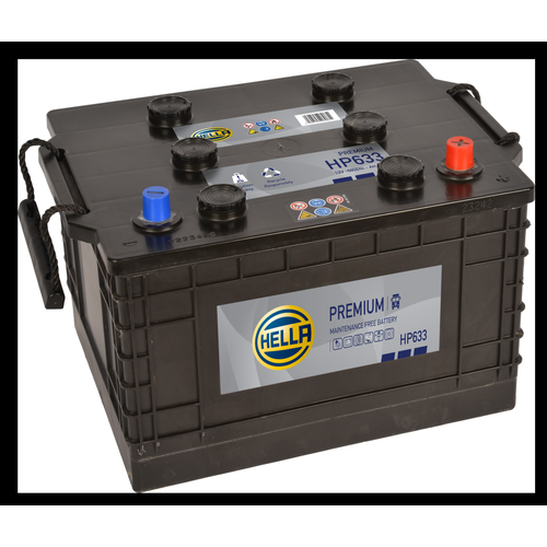Hella HP633 Sealed Premium Commercial Vehicle Battery 12V 135Ah Type 633, 2 Years Warranty