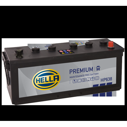 Hella HP638 Sealed Premium Commercial Vehicle Battery 12V 143Ah Type 638, 2 Years Warranty