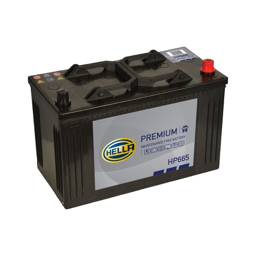 Hella HP665 Sealed Premium Commercial Vehicle Battery 12V 120Ah Type 665, 2 Years Warranty