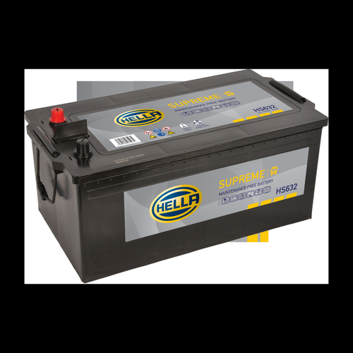 Hella HS632 Sealed Supreme Commercial Vehicle Battery 12V 230Ah Type 632, 2 Years Warranty