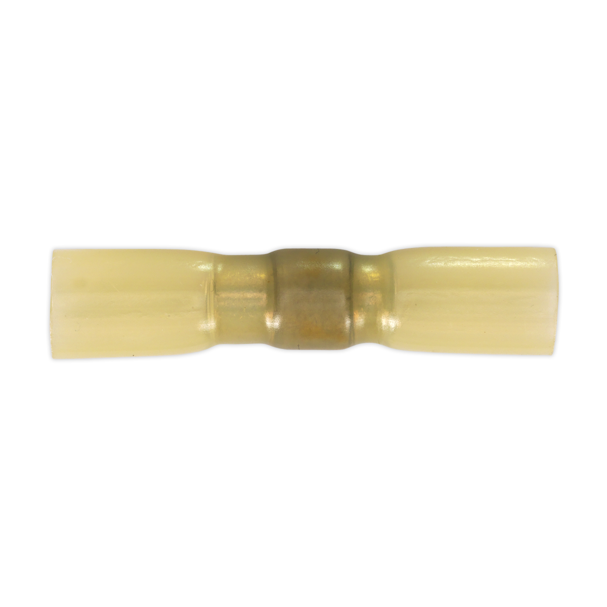 Sealey HSSB25Y Heat Shrink Butt Connector with Crimp & Solder Yellow Pack of 25