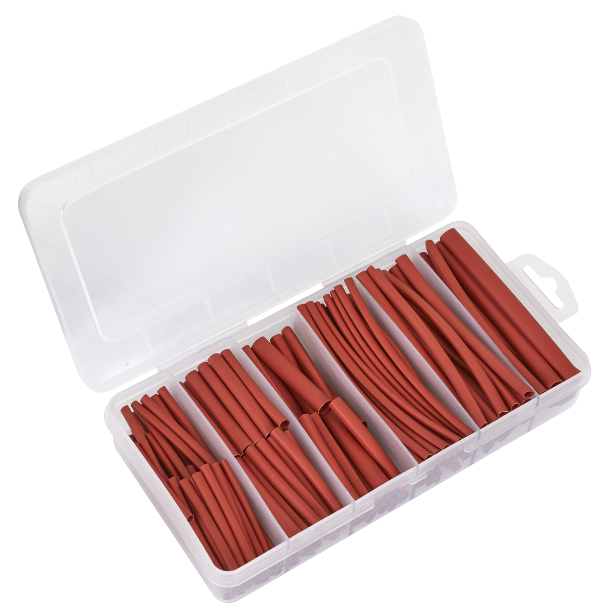 Sealey HST501R Heat Shrink Tubing Assortment 50 & 100mm 180pc Red